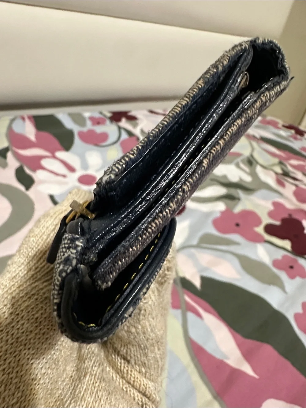 Dior Denim 'Saddle' Wallet